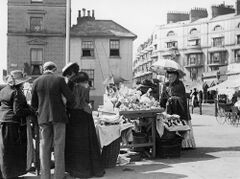 Stall selling sheels beside Beach Terrace (opposite Pelham Crescent)